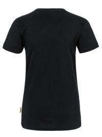 Rundhals Damen T-Shirt Schwarz